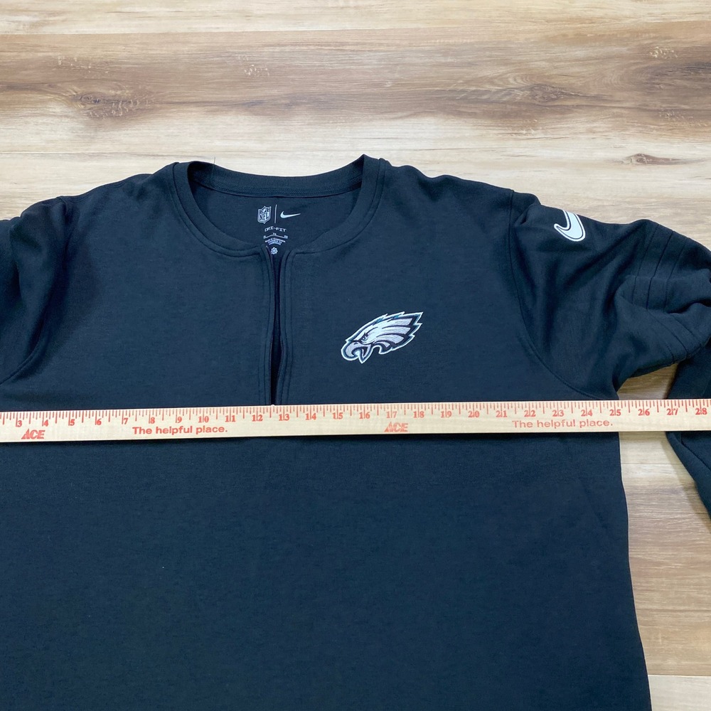 Nike NFL Philadelphia Eagles XL Dri-FIT Sideline Quarter Zip Pullover Black - Picture 5 of 8